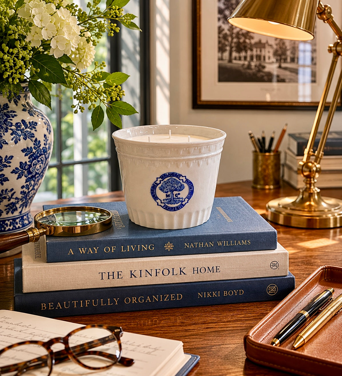 Antique Porcelain Marmalade Pot