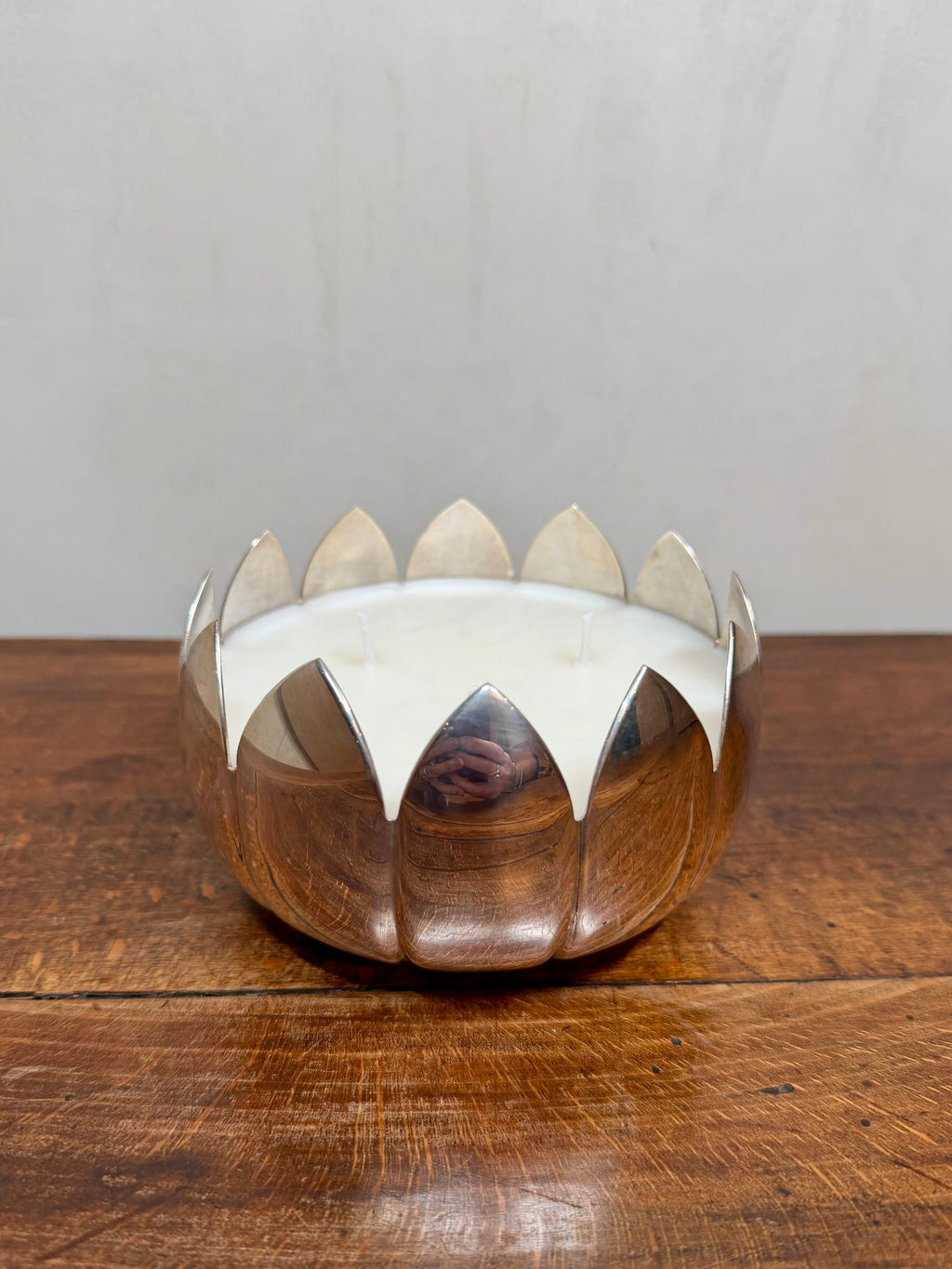 Vintage Reed & Barton Silver-Plated Lotus Flower Bowl