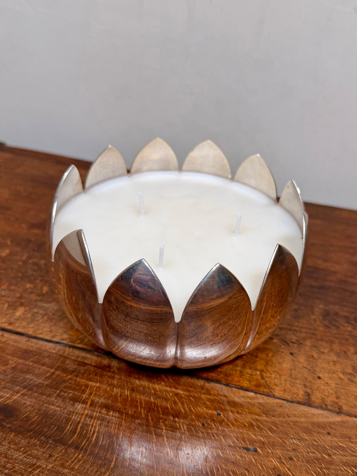 Vintage Reed & Barton Silver-Plated Lotus Flower Bowl