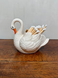 Vintage Donegal Parian China Swan Match Holder