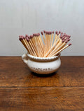 Vintage Ceramic "Matches" Pot