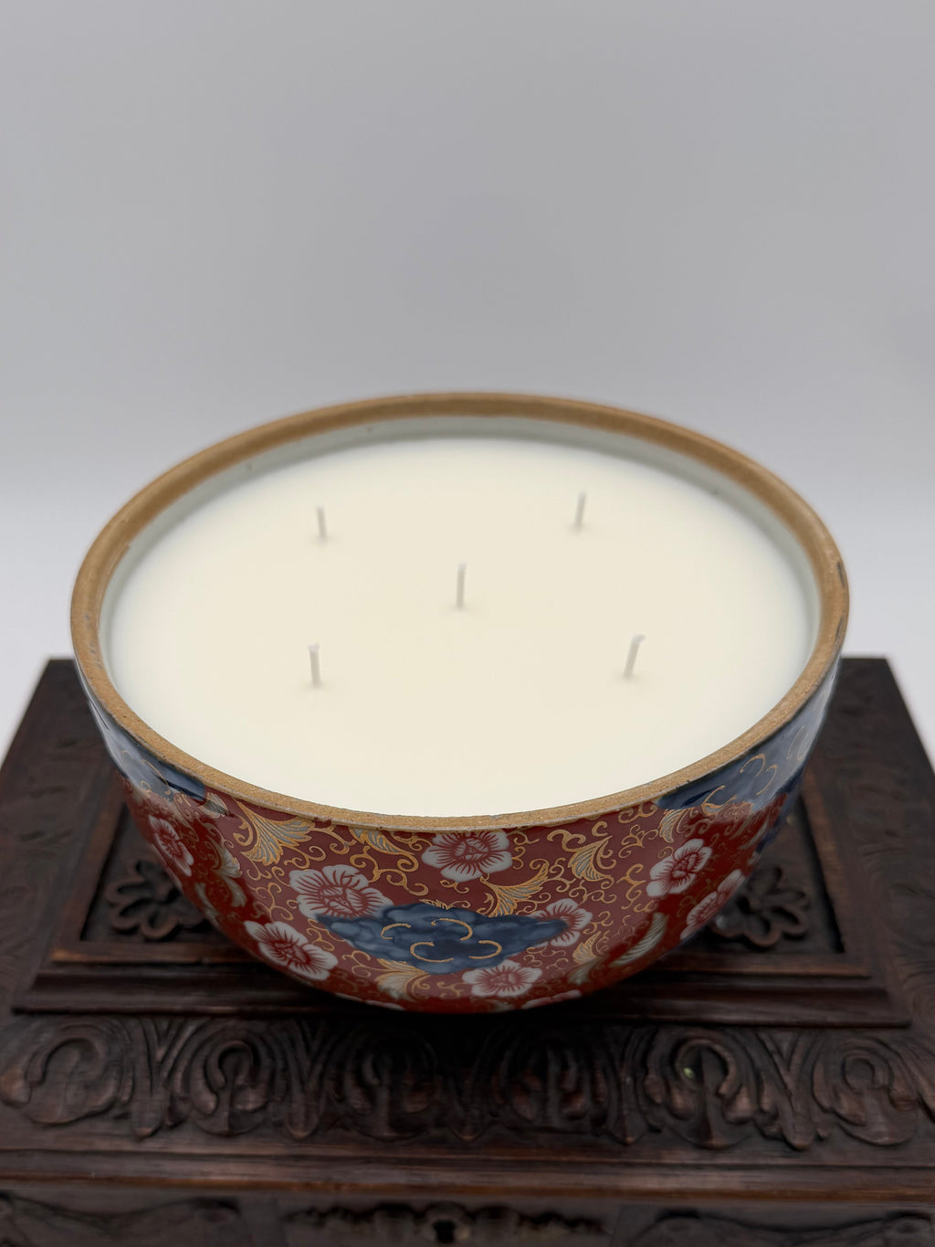 Antique Imari Porcelain Foo Dog Tureen