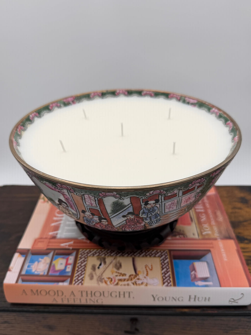 Vintage Chinese Porcelain Famille Rose Medallion Bowl