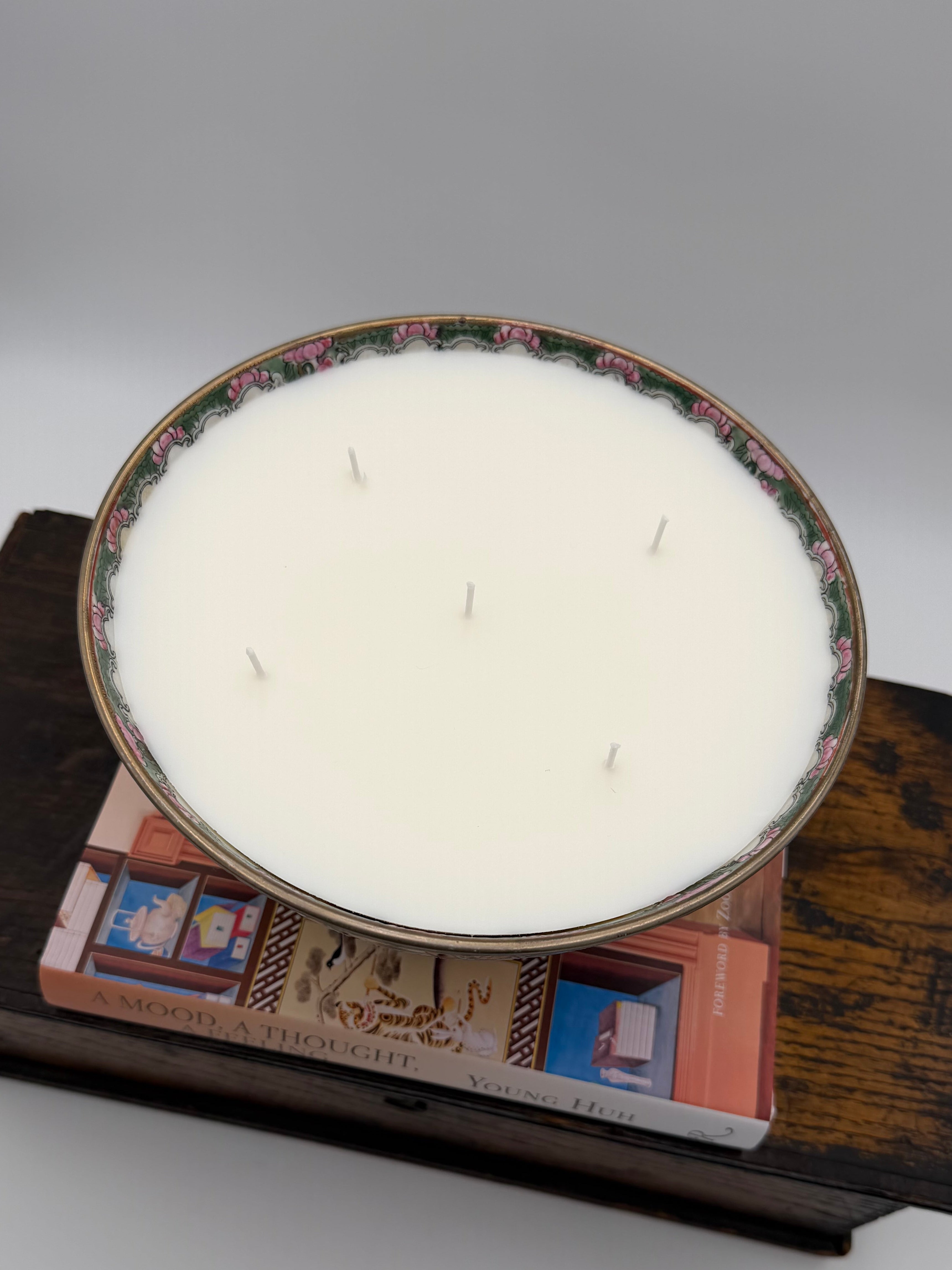 Vintage Chinese Porcelain Famille Rose Medallion Bowl