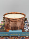 Vintage French Oval Copper Jardinière