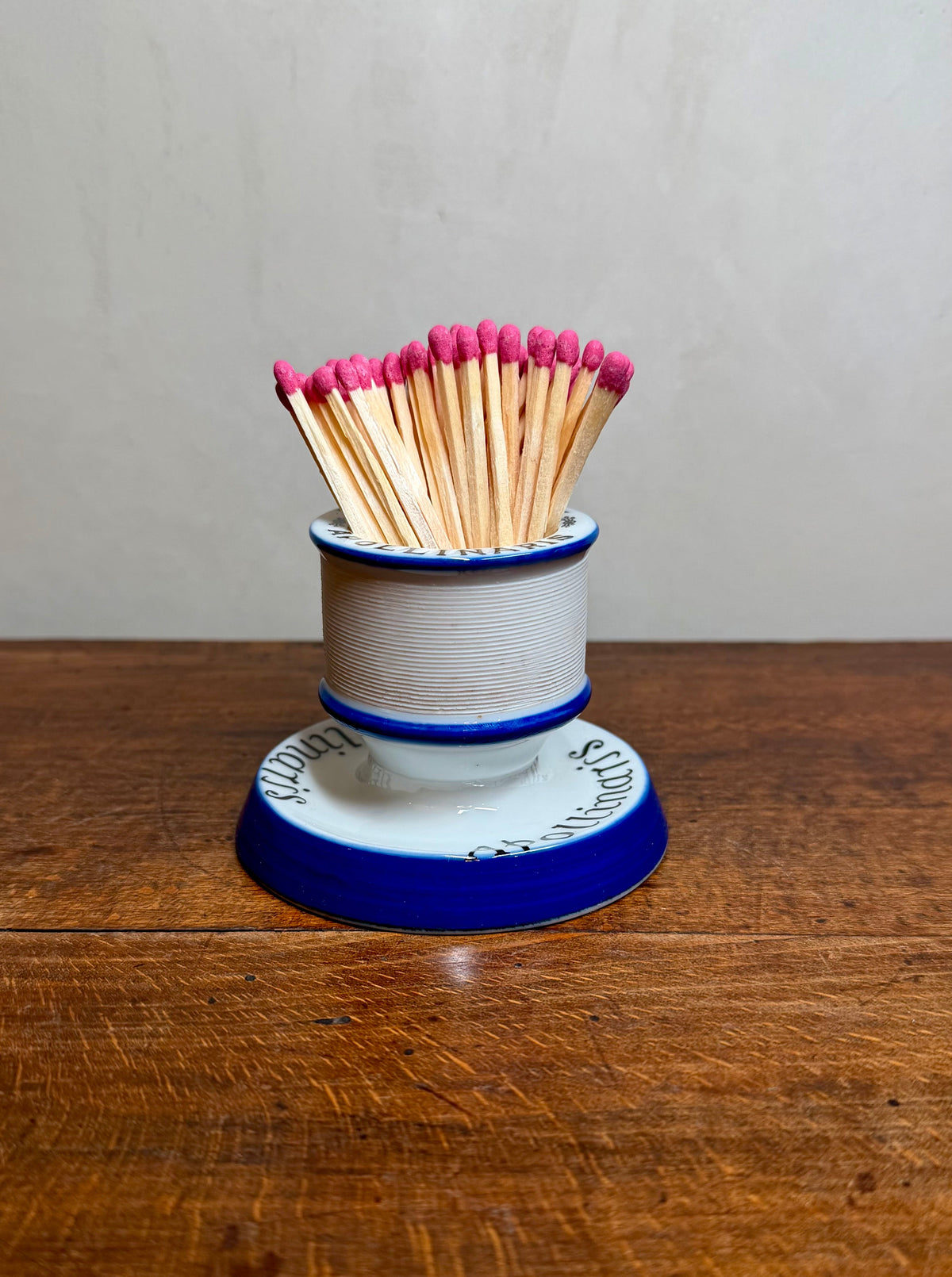 Antique French Apollinaris Match Holder/Striker