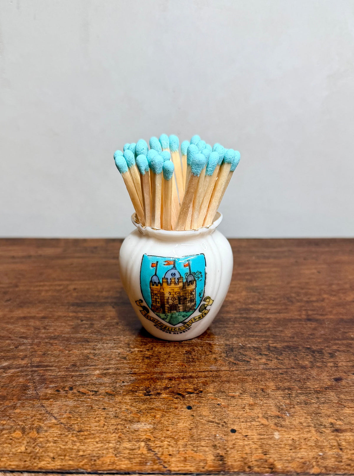 Vintage British Porcelain Demitasse Match Holder