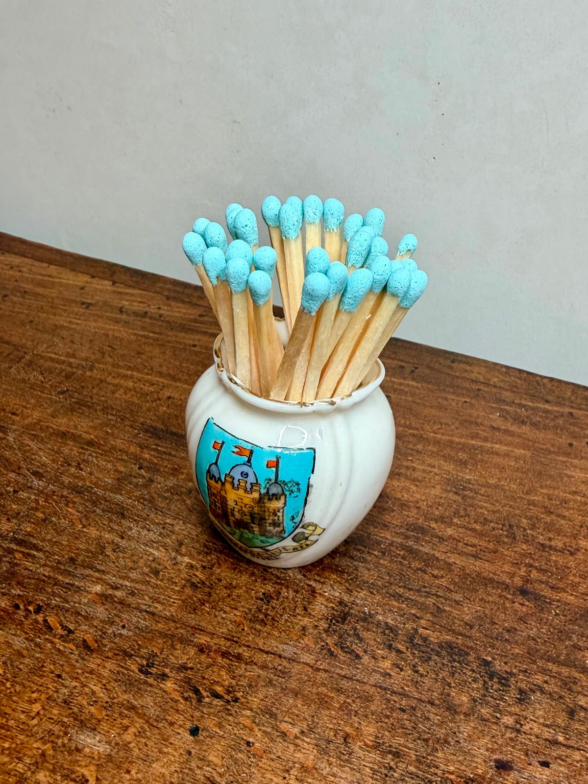 Vintage British Porcelain Demitasse Match Holder