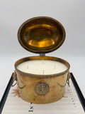 Vintage Brass Tea Caddy with Lions Head Handles