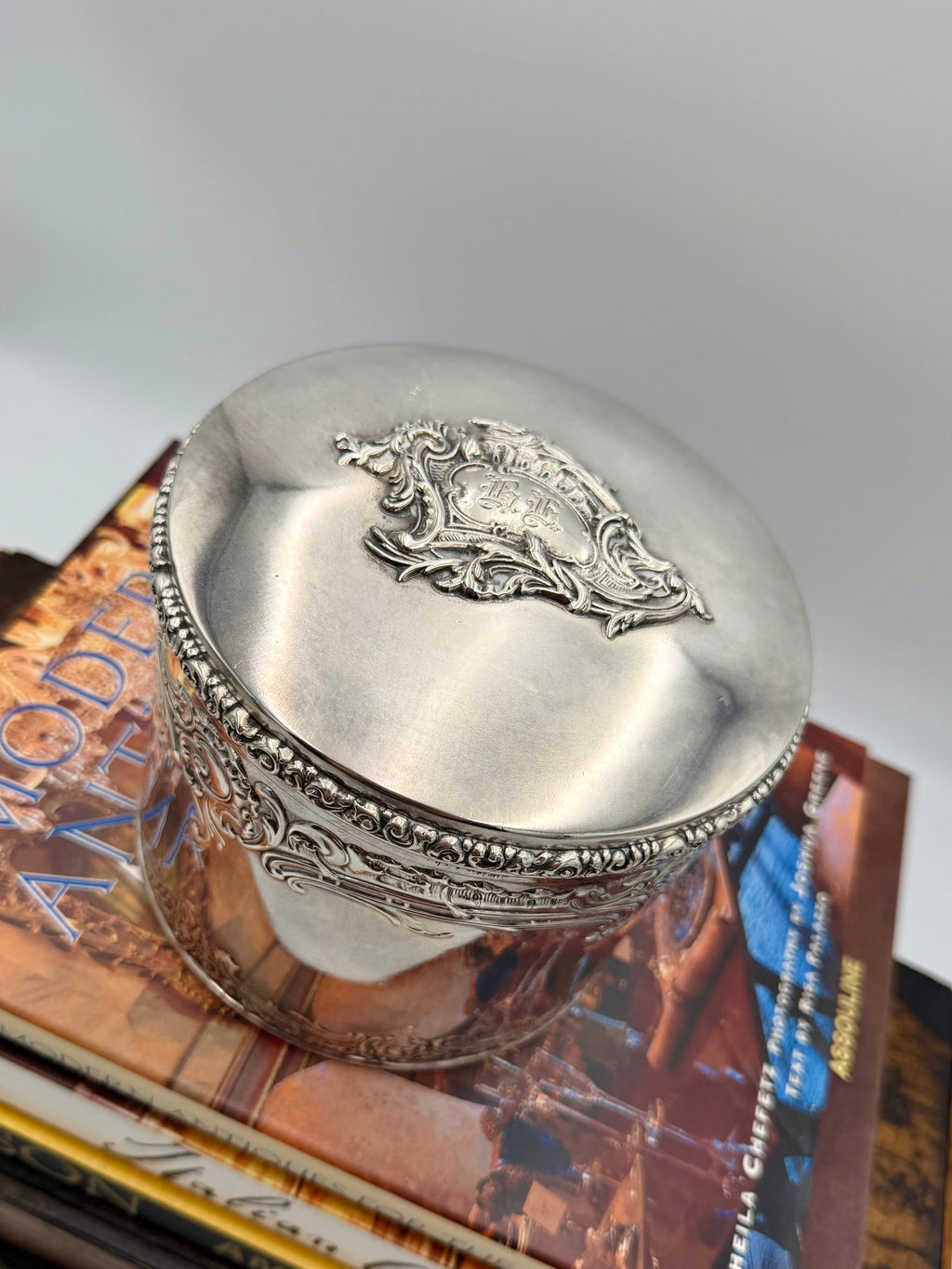 Antique Meridian Large Silver-Plated Round Biscuit Barrel - from the Late 1800's