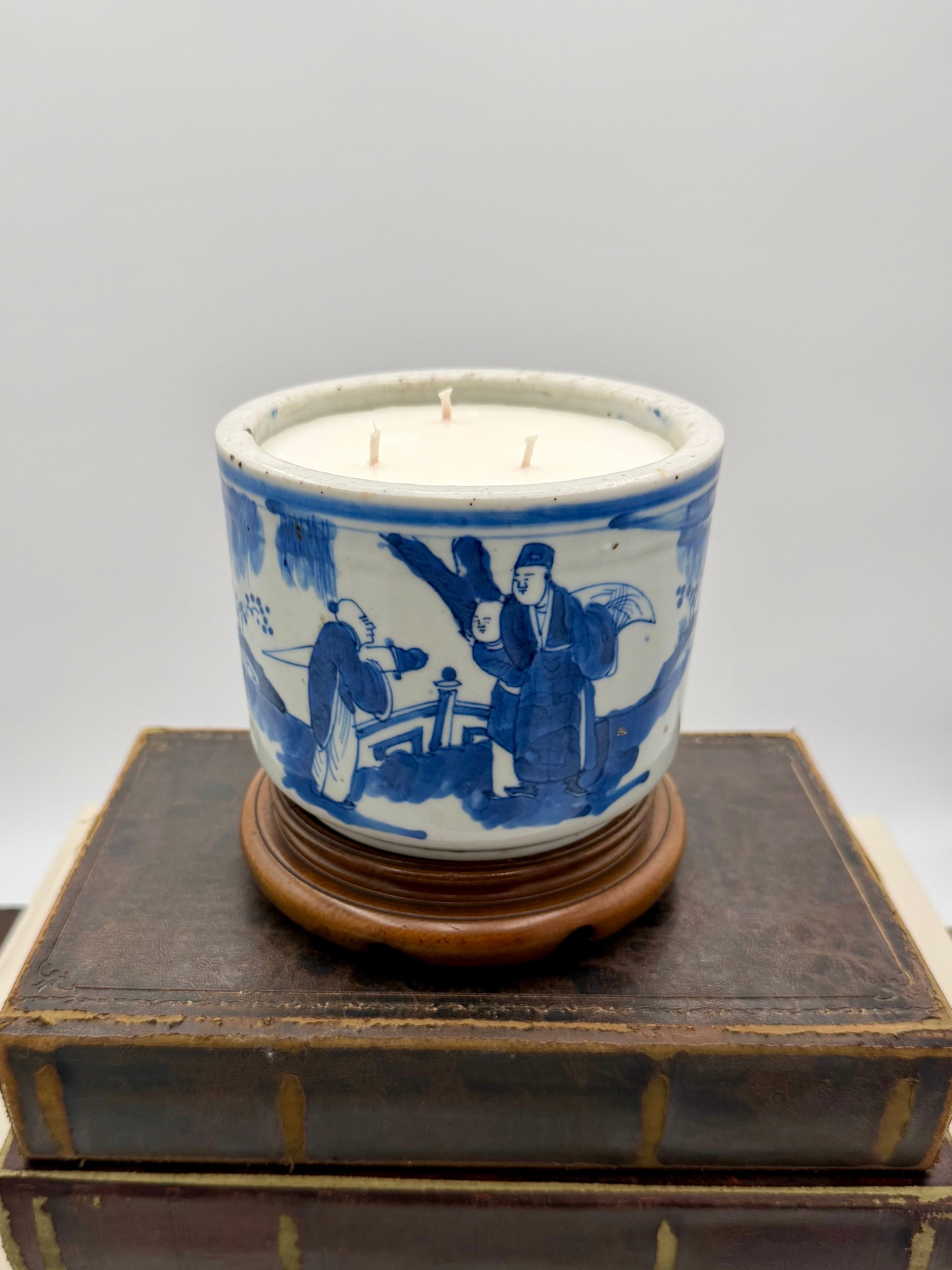 Antique Chinese Blue and White Porcelain Pot