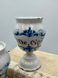 Antique French Delft Apothecary Jar from 1720 - De, Cigiie