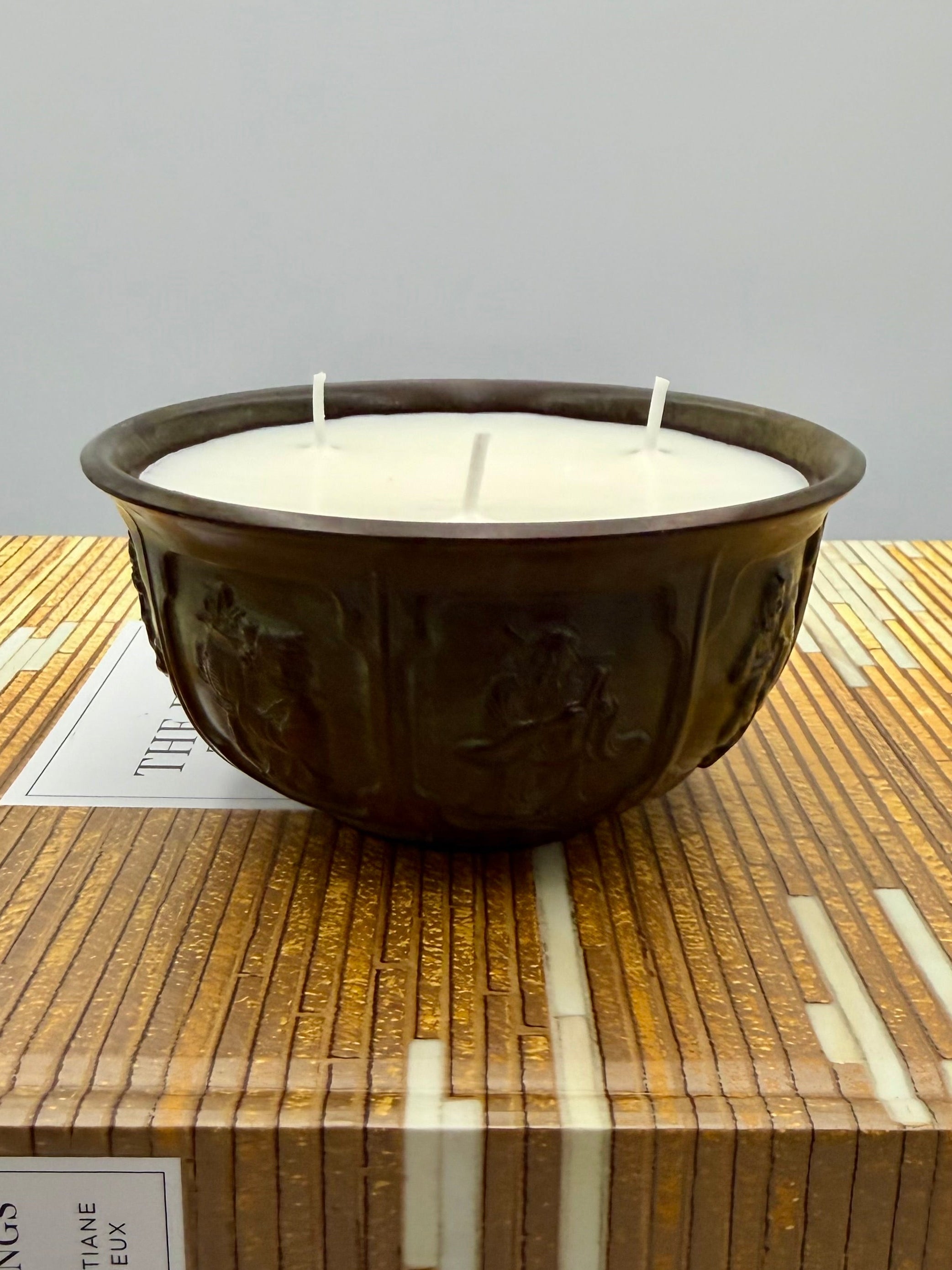 Vintage Bronze Offering Bowl