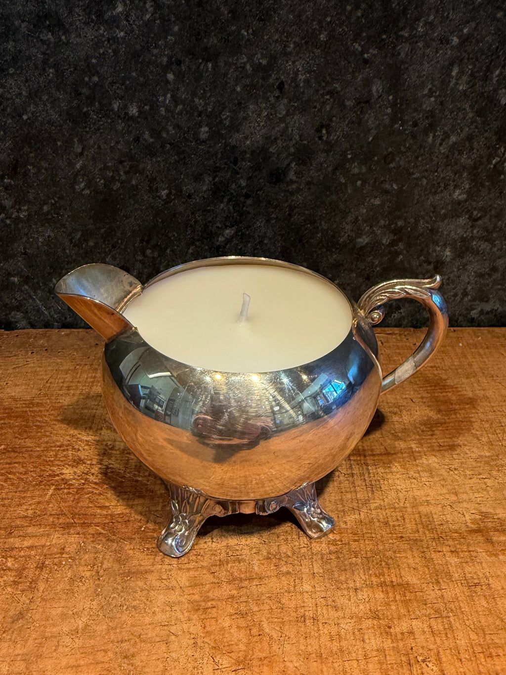 Antique Silver-Plated Creamer
